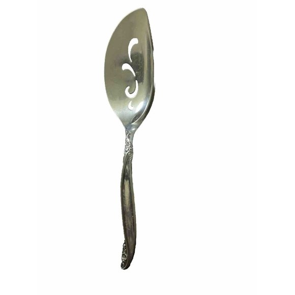 Vintage Wm Rogers Bros 1847 LEILANI Silverplate Pie Cake Server Monogram - Picture 1 of 11